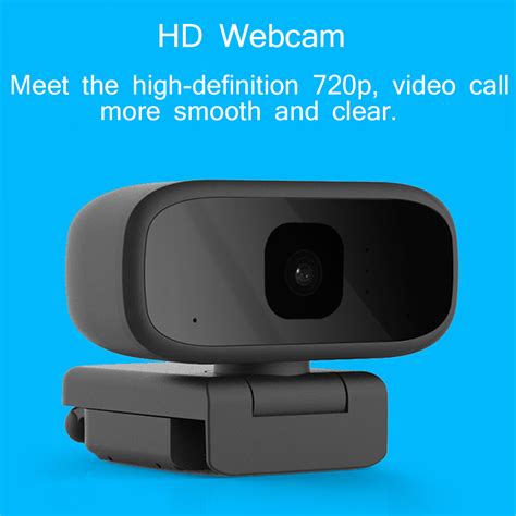 New Portable Hd 720p Webcam 360° Rotatable Web Cam Camera For Computer Pc Laptop Video