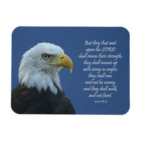 Eagles Wings Magnet Kjv Isaiah Bible Verse Art Wings Pillow