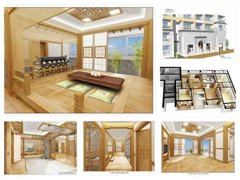 Floor plan korean apartment layout. Interiors designed like traditional Korean homes (hanok ...