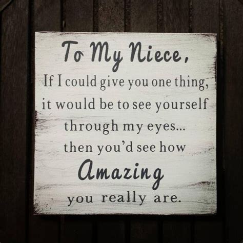 To My Niece If I Could Give You One Thing Niece Gift Wood Sign Rustic Wall Decor Farmhouse