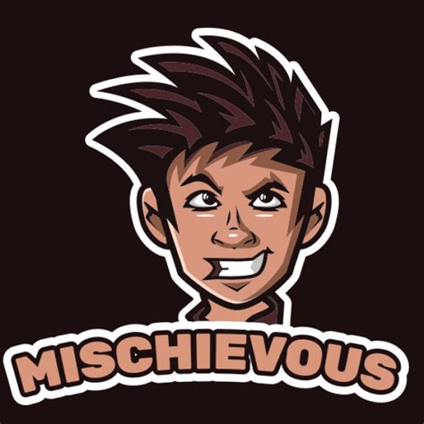 Mascot Of Mischievous Kid Making Naughty Face With Long Hair Logo