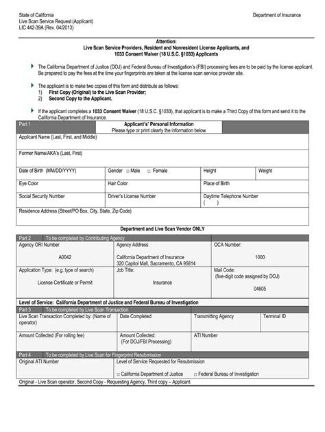 Lic 503 Fillable Form Printable Forms Free Online