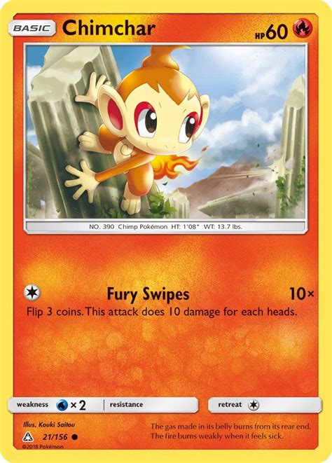 Chimchar Pokémon Myp Cards