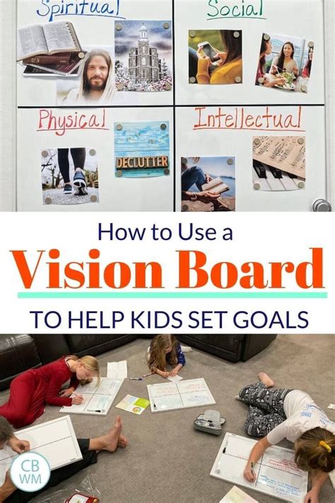 How To Use A Vision Board To Help Kids Set Goals Babywise Mom Kids