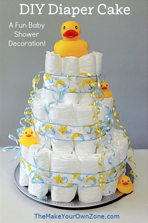 Adorable Diaper Cake Decor Ideas For A Baby Shower Centerpiece