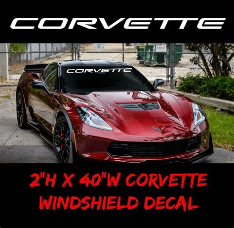 Chevrolet Corvette Premium Windshield Banner Vinyl Decal Etsy