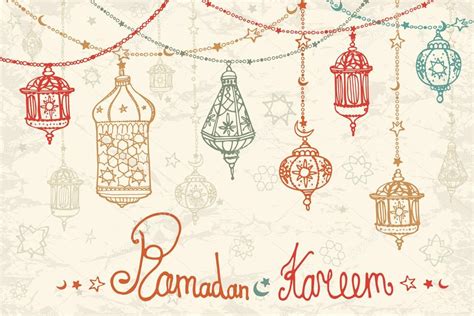 Lantern Garland Of Ramadan Kareem — Stock Photo © Tatianakost 76330539
