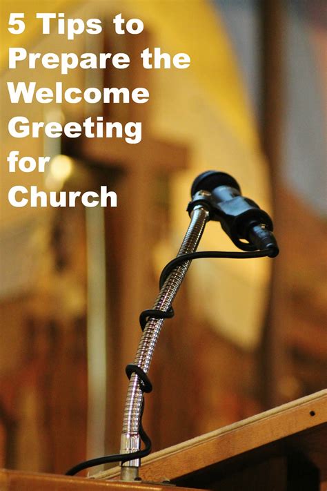 5 Tips To Prepare The Welcome Speech At Church