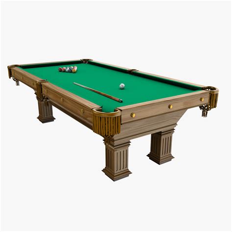 Pool Table Free 3d Model 3ds Max Sldprt Free3d