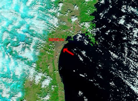 Nasa Terra Satellite Shows Tsunami Flooding In Japan Dans Wild Wild