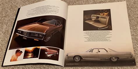 Vintage 60s Chrysler Color Automobile Car Catalog Brochure Mid Century