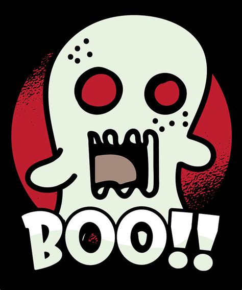 Boo Scary Halloween T For A Halloween Ghost Digital Art By Tom