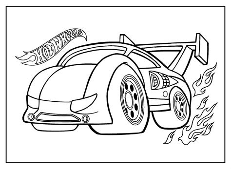 Desenhos De Carros Da Hot Wheels Para Colorir E Imprimir