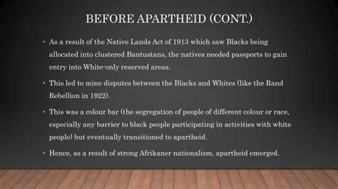 Apartheid In South Africa 1948 1994 Slideshow Ppt