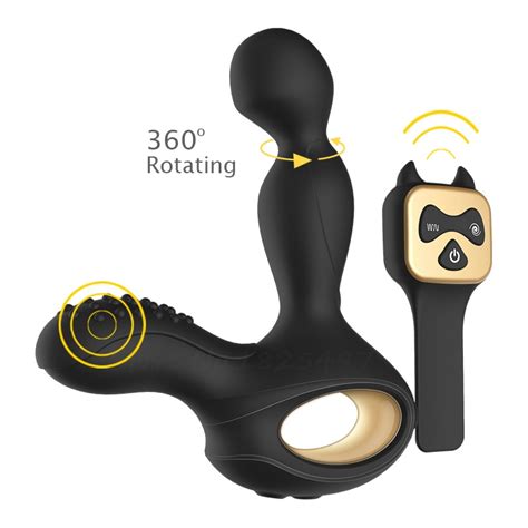 Wireless Remote Control Degree Rotation Heating Male Prostate Massage USB Charging G Spot
