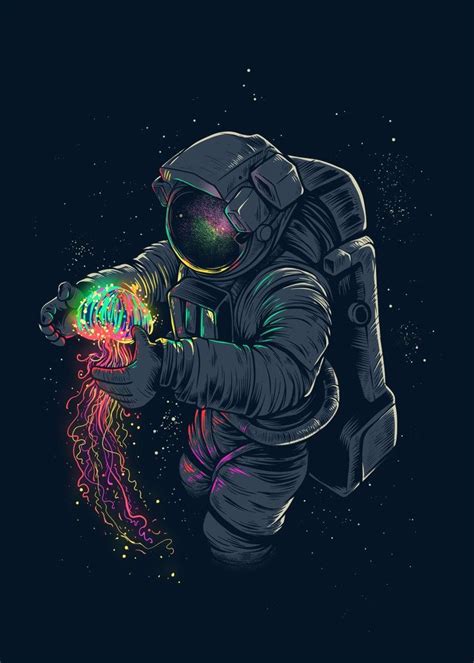 Jellyspace Wallpaper Space Astronaut Wallpaper Galaxy Art