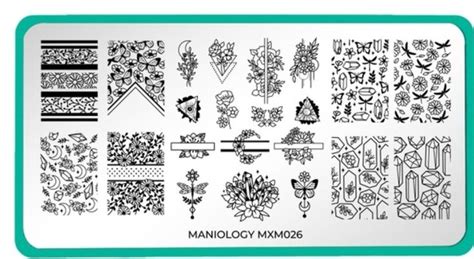Maniology Mxm026 In 2022 Nail Art Stamping Plates Stamping Plates Stamp
