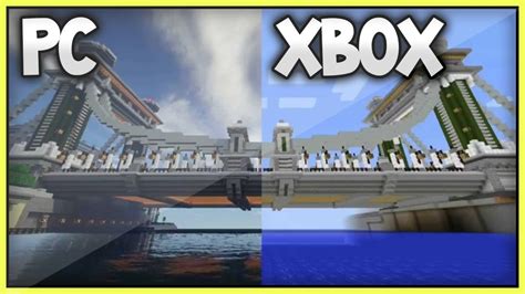 Minecraft Xbox Vs Pc City Building Youtube