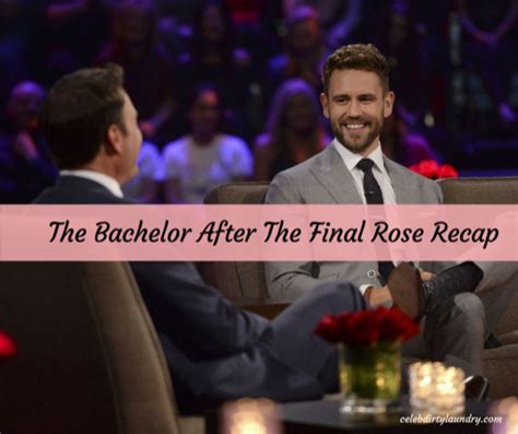 The Bachelor After The Final Rose Recap 31317 Season 21 Celeb