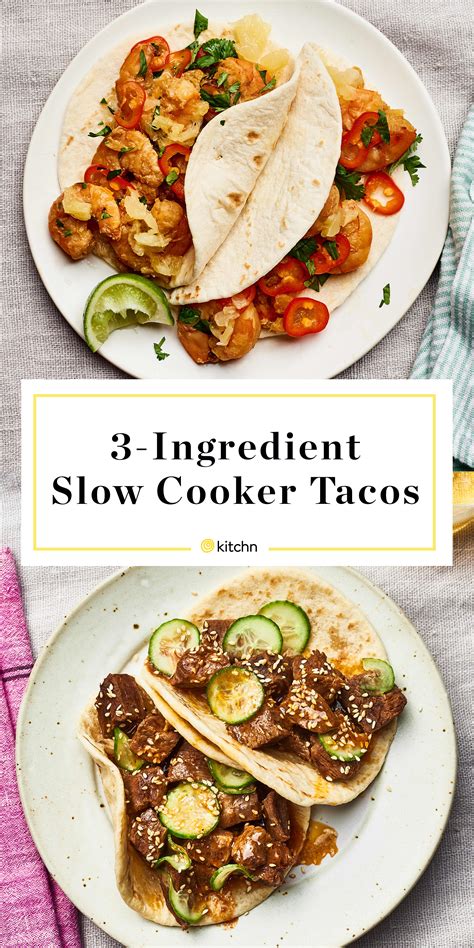 3 Ingredient Crock Pot Tacos Kitchn