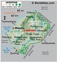 Lesotho Map / Geography of Lesotho / Map of Lesotho - Worldatlas.com