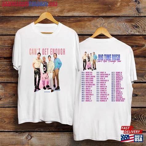 Big Time Rush Band Cant Get Enough Tour Shirt 2023 Merch Classic Unisex Hoodie Anniversarytrending