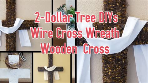 How To Make A Cross Wreath How To Make A Easter Wreath Dollar Tree