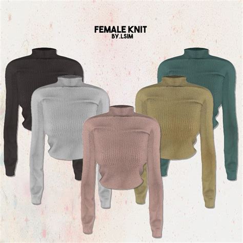 Lsimfemale Knit Lsim On Patreon Sims 4 Cc Packs Sims 4 Sims