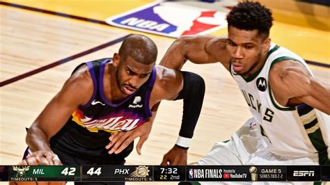 Milwaukee Bucks Vs Phoenix Suns Full Game 5 Highlights 2021 Nba