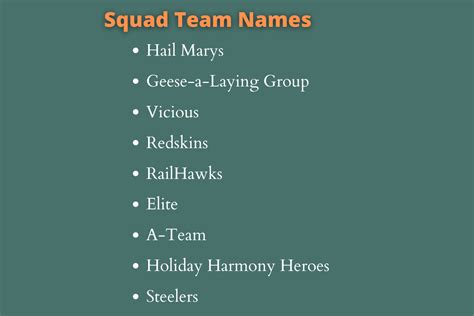 750 Cool Squad Team Names Ideas And Suggestions