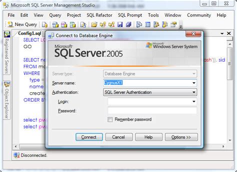 Sql Server Management Studio Customized Startup Options