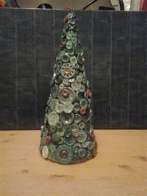 My First Button Christmas Tree I Was Bored Had All These Green
