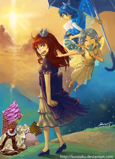 Naughty Princess And 2 Fairies By Kuraiaku On DeviantArt