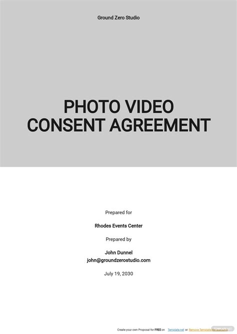 Consent Agreement Pdf Templates Free Download