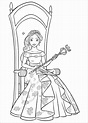 Princess Elena Coloring Page - youngandtae.com in 2020 | Princess ...