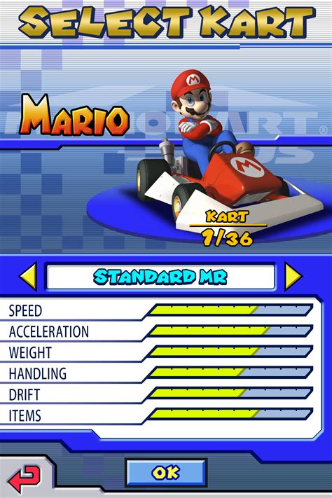 Mario Kart DS HD Kart Selection Screen by MaxiGamer on DeviantArt