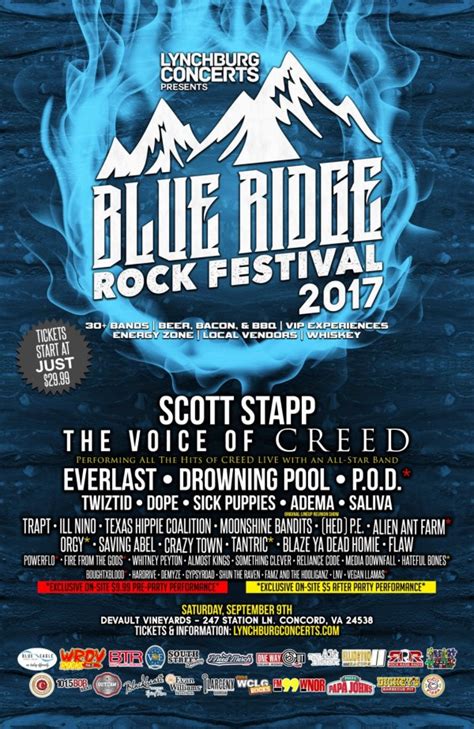 Lynchburg Concerts And Phase 2 Announce That Blue Ridge Rock Festival