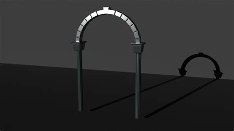 Arch 3d Model Anthony Benwell Animation Year 3