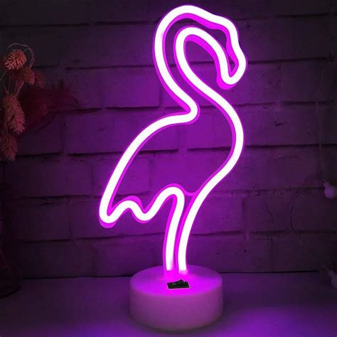 Flamingo Neon Light Neon Decor Neon Lights For Bedroom Desk Birthday