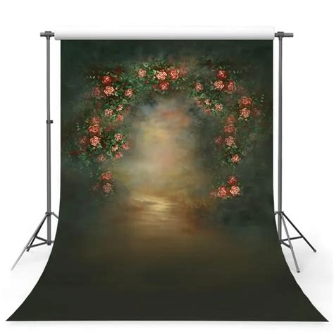 5x7ft Art Fabric Photography Backdrops Flower Photo Background Custom