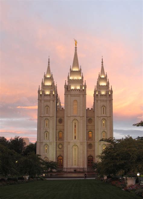 Salt Lake Temple At Sunset A Photo On Flickriver