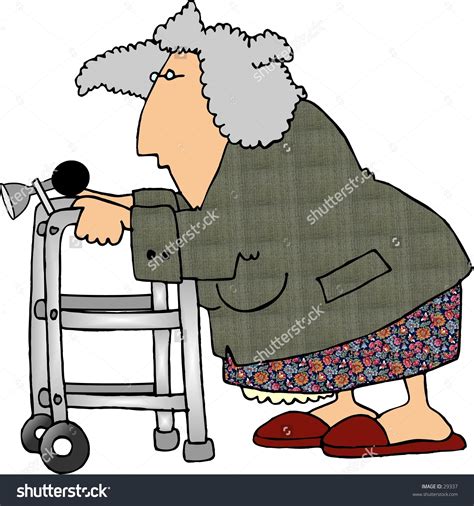 Old People Eith Walker Clipart 20 Free Cliparts Download