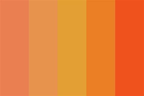 Tangerine Oranges Color Palette In 2020 Orange Color Palettes Color