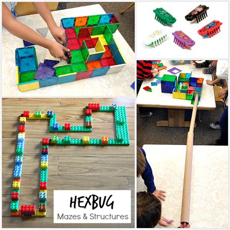 Stem Activity For Kids Creating Hexbug Mazes And Structures Buggy