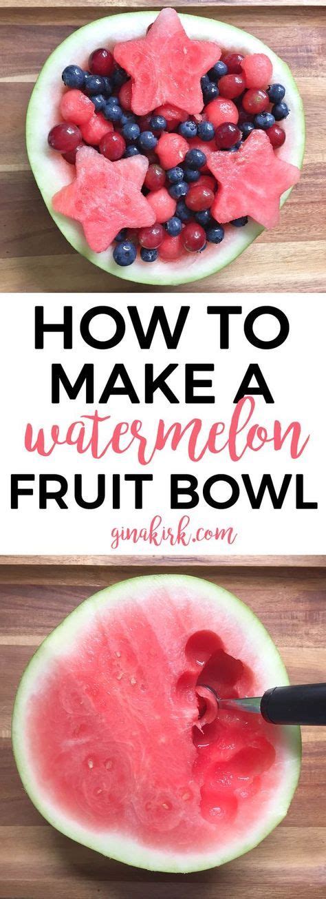 How To Make A Watermelon Fruit Bowl Watermelon Fruit Bowls Best