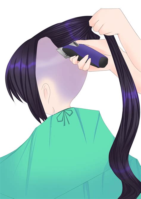 anime haircut forced haircut shaved hair cuts devian art bald hair pop culture art hair