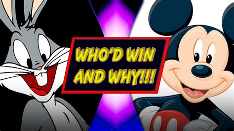 Bugs Bunny Vs Mickey Mouse Warner Bros Vs Disney Whod Win And Why
