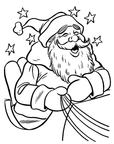 Find stockbilleder af coloring pages santa claus travels sleigh i hd og millionvis af andre royaltyfri stockbilleder, illustrationer og vektorer i shutterstocks santa claus travels a sleigh and deer with a gift sack. Santa in Sleigh Coloring Page - Get Coloring Pages