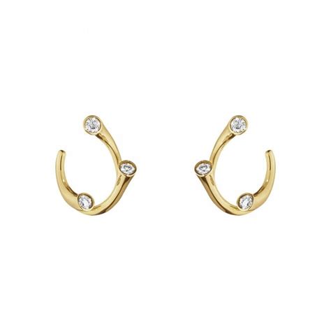 Magic 18ct Gold Diamond Hoop Earrings Jewellery From Wharton Goldsmith Uk