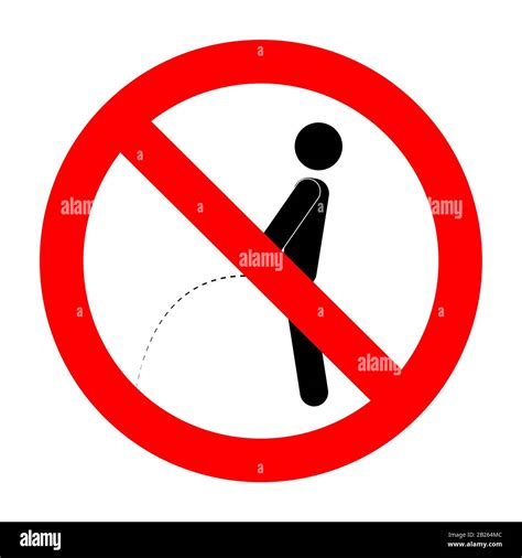 ban piss symbol vector ban and no toilet forbidden peeing and pissing label illustration stock